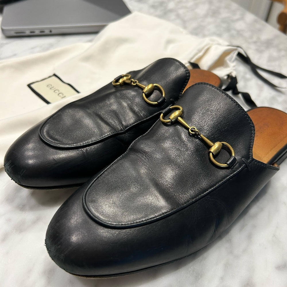 Gucci Princetown Mules size 39.5 (women's 9 or 9.5)